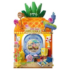 SEMBO BLOCK 森寶積木 海绵寶寶 積木, 1個, 慵懶假日