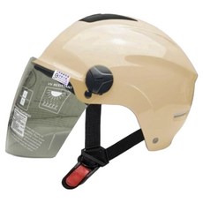 EVO 半罩式雪帽款安全帽 附長鏡片, 奶茶色