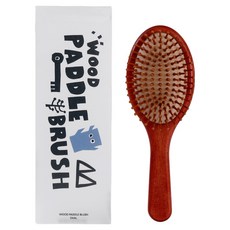 씨조 원형 패들 쿠션 브러쉬, 1개, 우드