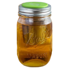 Ball 梅森 Jarware x Ball 窄口泡茶隨身玻璃梅森罐 16oz, 1個, 473ml