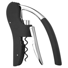 bar craft 鋁箔刀 + 下壓省力開酒器, 黑色, 1套