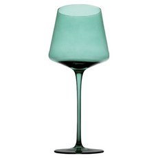 아메리칸로드 컬러스킨 비비드 홈카페 와인잔 그린 HR2185, 1개, 510ml