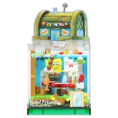 SEMBO BLOCK 森寶積木 海綿寶寶 BOX系列 積木, 1個, 蟹堡王