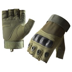 Mabsoshop 戶外運動自行車防護軍用手套 雙手穿戴套組 BRP885, 1套, 卡其色