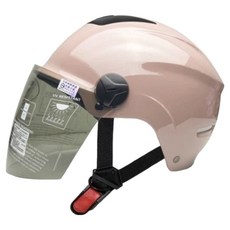 EVO 半罩式雪帽款安全帽 附長鏡片, 法國粉