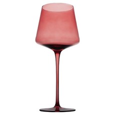 아메리칸로드 컬러스킨 비비드 홈카페 와인잔 레드 HR2185, 1개, 510ml