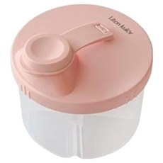 LitenKulor 4格便攜式奶粉盒, 1個, 粉紅色