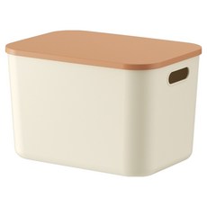 Awesome People蓋子廚房整理生活箱, 1個, 象牙白