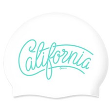 KeepSwimming 加州矽膠泳帽, 1個, 薄荷綠