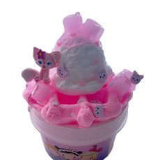 Emily slime 貓塔造型安全手工史萊姆, 1個, 白色基底, 250g