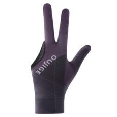 Luneon 多用途全指撞球手套 左手配戴 SNK67, 1個, 深紫色