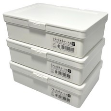 SANADA L8451 掀蓋小物收納盒 S 3個, 1層, 白色