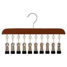 투데이리빙 10구 모자걸이, 1개, 브라운