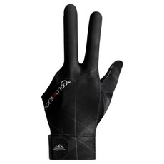 Runeon精緻撞球手套 左手用, 1個, 黑色+灰色