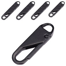 앙플러스 셀프수선 튼튼 만능지퍼고리, 블랙, 12개