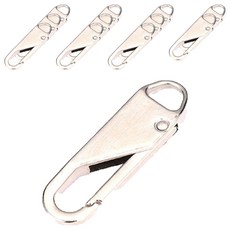 앙플러스 셀프수선 튼튼 만능지퍼고리, 실버, 12개