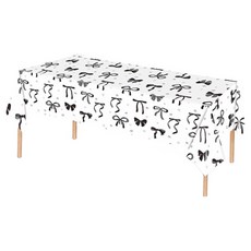 Market Pio 可愛蝴蝶結防水一次性派對桌布 Type2, 1入, 3個