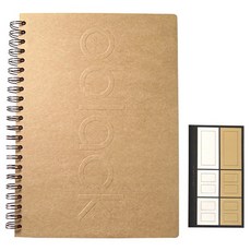 現代風線圈素描筆記本 + 貼紙隨機出貨, 1個, A4