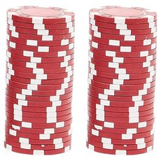 dasasadang.com散裝彩色籌碼, 50個, 紅色