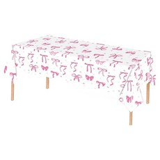 Marketpio 可愛蝴蝶結防水一次性派對桌巾 Type 3, 1入, 3個