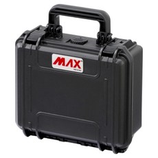 義大利 MAX 義大利製造高密度泡棉氣密箱 235H105HDS 258 x 243 x 117.5mm, 1個, 黑色