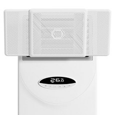 通勤倉庫 免打孔冷氣擋風板 白色立式 47~58cm, 1個, 單一商品