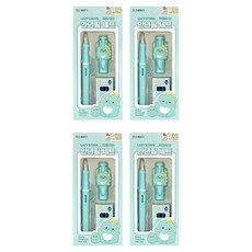 朝鮮文具 Lazy Star 可擦拭鋼筆 4件組, EF, 薄荷綠