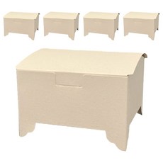 高級傳統禮盒包裝盒, 米色, 5個