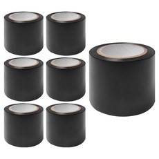 World Clean 寬版電工膠帶 黑色 50mm x 10m, 7個