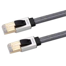 Arrive CAT8 S-FTP 超高速扁平網路線, 1個, 灰色, 3m