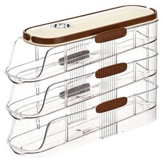 Ants 滑順滾動雞蛋收納盒 1排3層, 1個