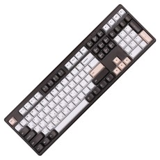 MONSTARGEAR 有線 Bogeul Bogeul 第6代 薄膜 低噪音 電競 辦公用 全尺寸配列 潤滑 鍵盤, X108, 巧克力, 製造商軸