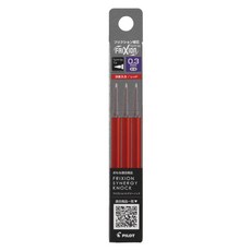 파이롯트 프릭션 시너지노크 볼펜 리필심 0.3mm, 레드, 3개