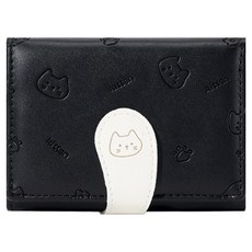 골드팡 고양이 배색 학생 카드 반지갑