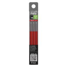 파이롯트 프릭션 시너지노크 볼펜 리필심 0.5mm, 레드, 3개