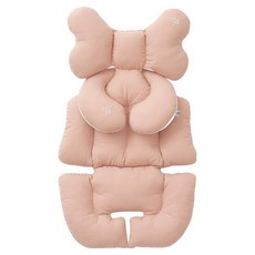 Modez 嬰兒車內墊 + 頸枕套組, 腮紅蜜桃