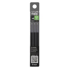 파이롯트 프릭션 시너지노크 볼펜 리필심 0.5mm, 블랙, 3개