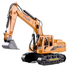 Daily On 玩具重型機具壓鑄慣性挖土機, 1個, 混合顏色