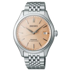 SEIKO 精工 Presage 絲綢感面盤不鏽鋼機械3日鍊男錶 6R55-00H0P SPB467J1