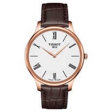 TISSOT 天梭 俊雅系列皮帶石英男錶 30mm