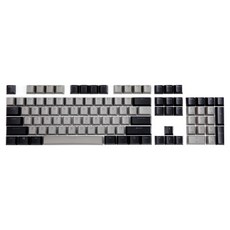 Monstar Gear 104鍵 OEM 英文 PBT 雙色射出 客製化點綴鍵帽, 黑色 + 灰色, Dolch