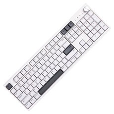 MONSTARGEAR Mac Classic 138鍵 XDA PBT 客製化點綴復古鍵盤鍵帽, 白色 + 灰色, 鍵帽, 單一商品