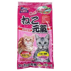 Kittiwake 吉諦威 元氣貓營養貓乾糧, 牛肉+鮪魚, 7.5kg, 1袋