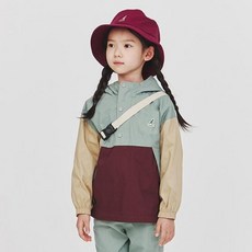 KANGOL KIDS 兒童用 Lyrex 內搭 Anorak 刷毛連帽夾克 OD 0007