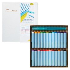 펜텔 비스타쥬 수채 파스텔 + 워터 브러쉬 세트 GHW1-12, 24색, 1세트