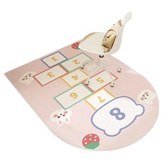 AFAMIC 艾法 水晶絨印花地板防刮地毯/兒童房電腦椅地墊 U型