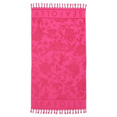Seafolly SILK ROAD 提花毛巾 160 x 89 cm 71949-TL, 玫瑰粉, 1個
