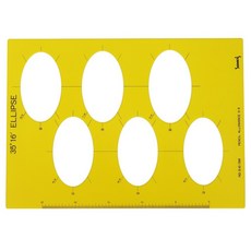 SaNKI's 模板製圖模型尺 大型橢圓 292 x 210 mm NO.615, 1個