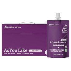 ASYOU 蘋果&甜菜&紅蘿蔔&高麗菜蔬果汁, 120ml, 30包