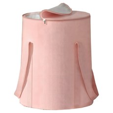 Kyhome 旅行帶蓋折疊泡腳袋/便攜式泡腳桶/家用足浴桶/保溫足浴盆, 1個, 粉色